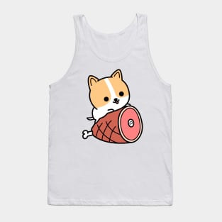 Corgi dreams of ham Tank Top